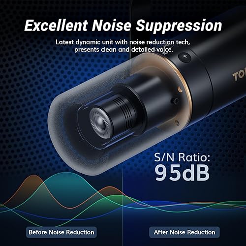 Miniatura 3 de TONOR Micrófono dinámico, micrófono de PC USBXLR para podcast, grabación, transmisión en vivo y juegos, micrófono de estudio cardioide XLR, voz en