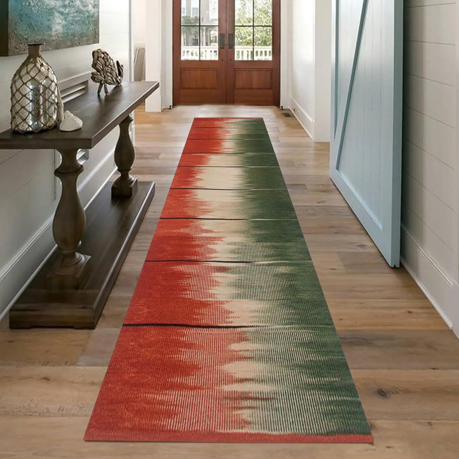 Tapis de couloir antidérapant et lavable de 120x600 cm pour grand vestibule