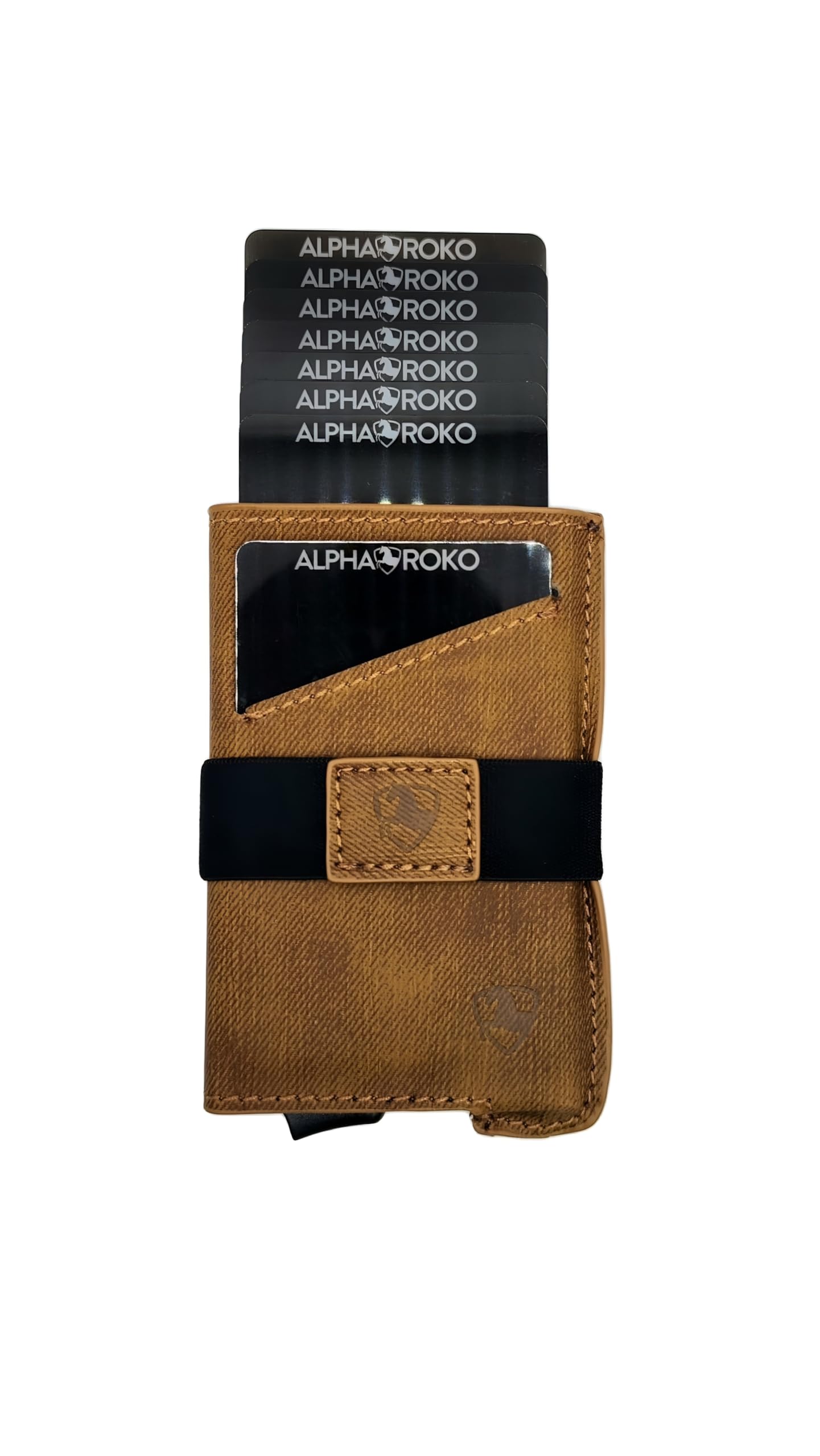 Alpha Roko Slim Wallets with Minimalist eye-catching design that stands out from traditional wallets which can Easily hold up to 8-10 Cards along with cash.