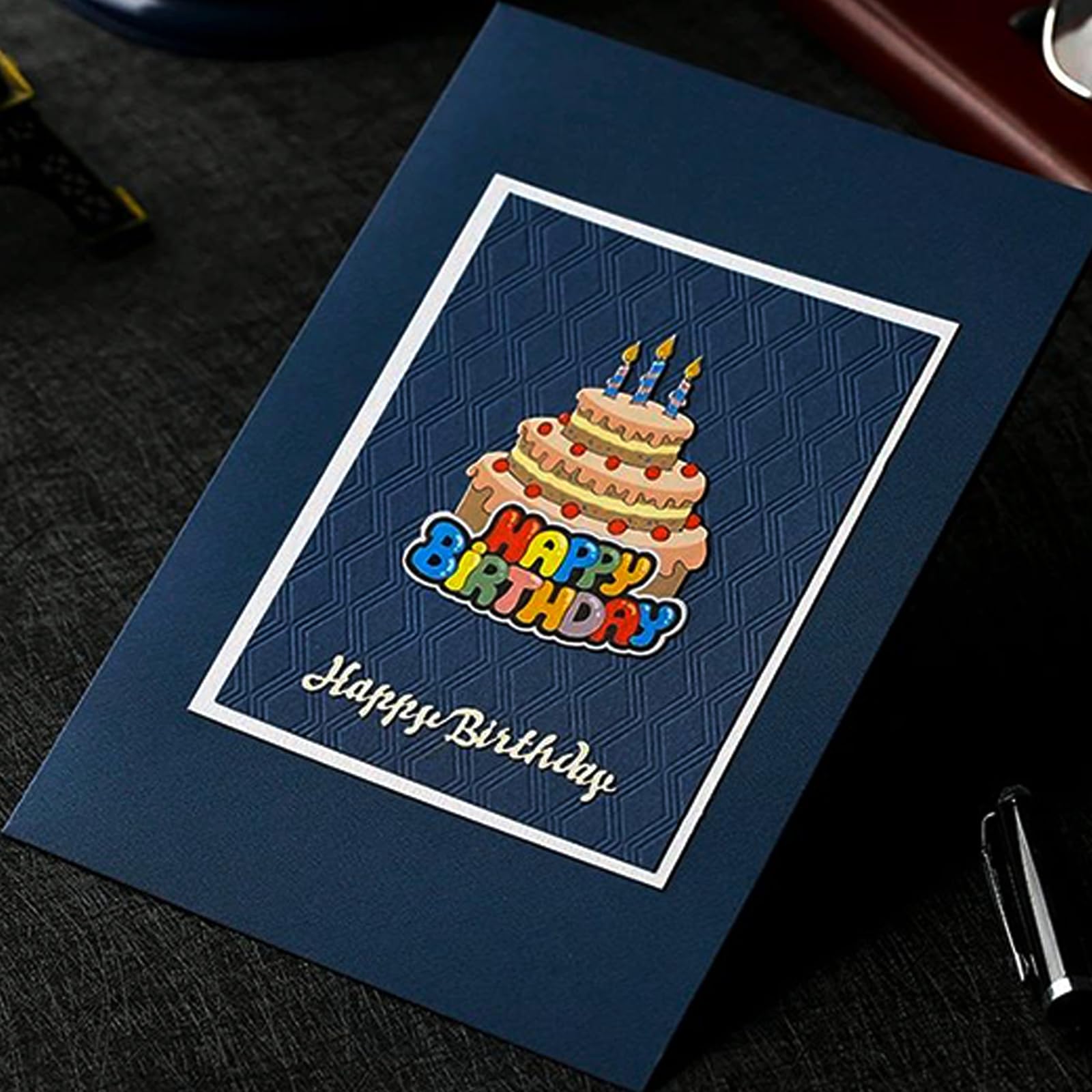 Carta per stampante, con copertina blu, 21 x 28 cm, per inviti, scrapbooking, artigianato, biglietti fai da te, decorazione, disegno (blu, 25P)