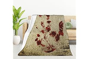 HGOD DESIGNS Bloody Handprint Blanket