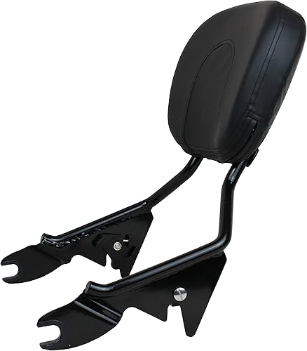 Miniatura 4 de YHMOTO - Respaldo trasero desmontable para pasajeros compatible con Harley Davidson Touring Street Glide Road King Electra Glide 2009-2022 (negro)