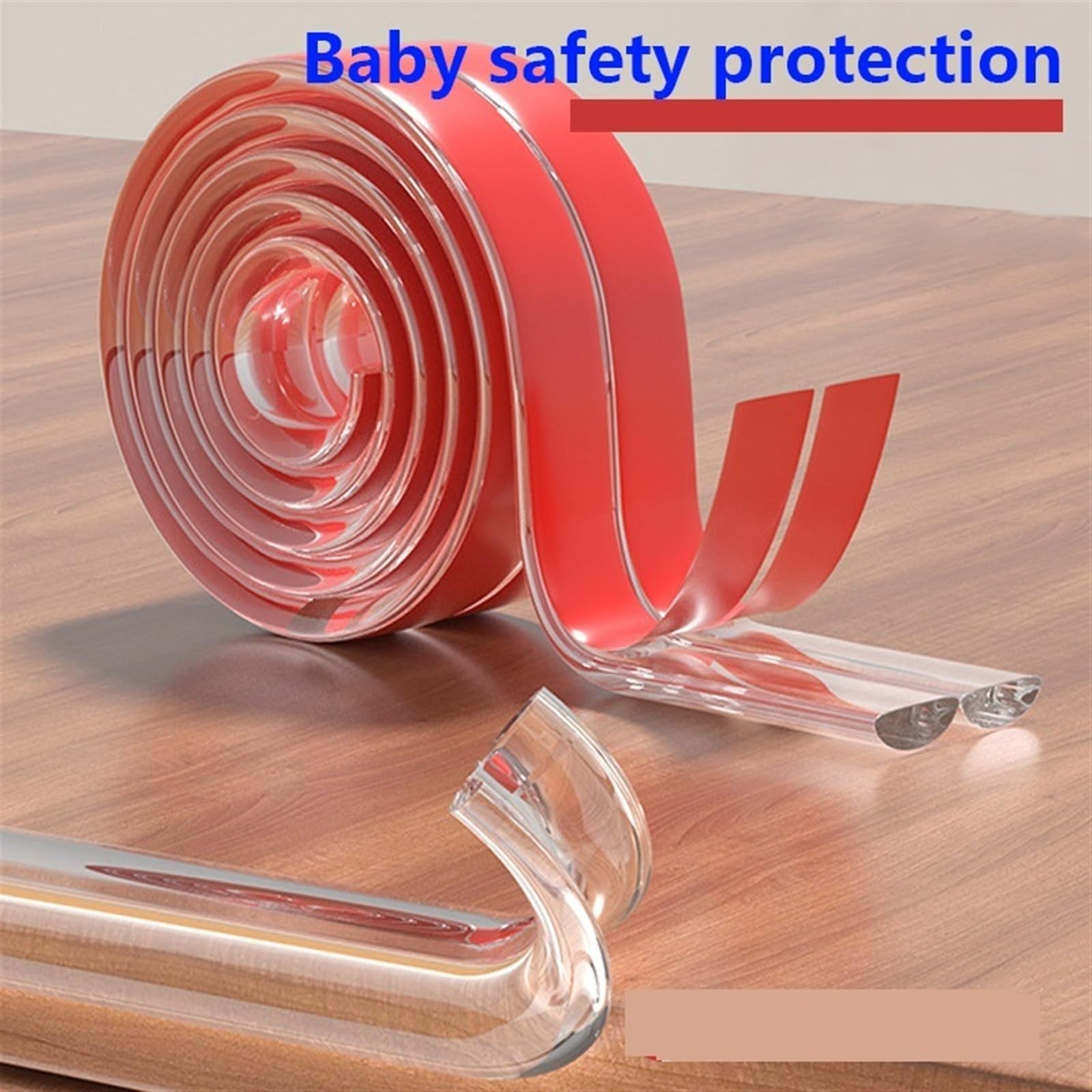 Protectores de Esquinas para mesas, Seguridad Infantil, 15 mm x 3 Metros, Tira Protectora de PVC Transparente, Cinta Adhesiva de Doble Cara, antigolpes para Muebles Infantiles.