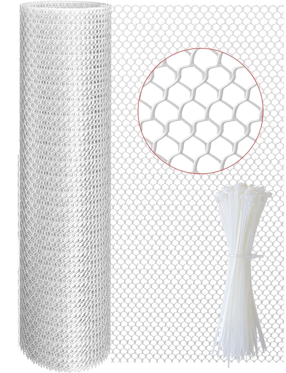 Clôture de volaille TOYPOPOR filet plastique idéal pour potager et poulailler