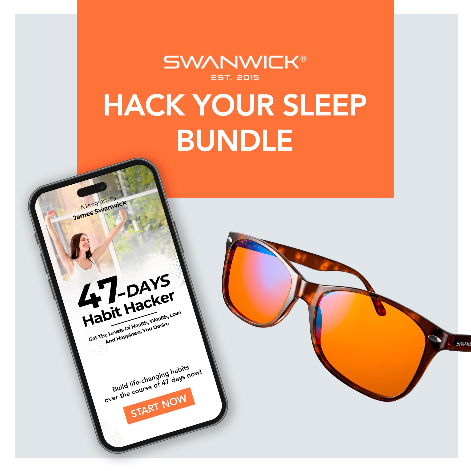 Image secondaire de Swanwick Sleep UK - Lunettes anti-lumière bleue - Lunettes pour activité numérique (smartphone, ordinateur, jeux vidéos) - Pour