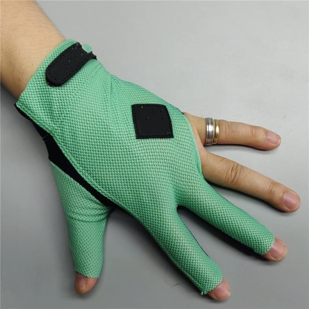 Gloves, left and right, billiards gloves, left and Billiard Glove Left Hand Medium Mesh Glove 3 Fingers Professional Pool Glove Billiard Accessories 3-finger billiard queue billiard gloves replacemen