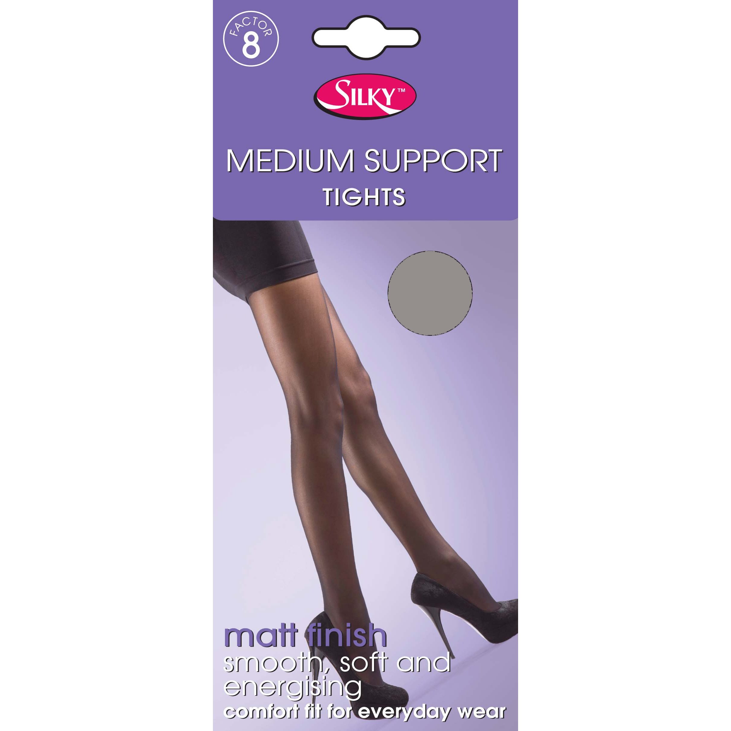Silky Ladies Medium Support Tights (1 Pair) (Large (42”-48”)) (Diamond)