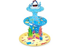 Baby Shark Cupcake Stand for an Unforgettable Under the Sea Party