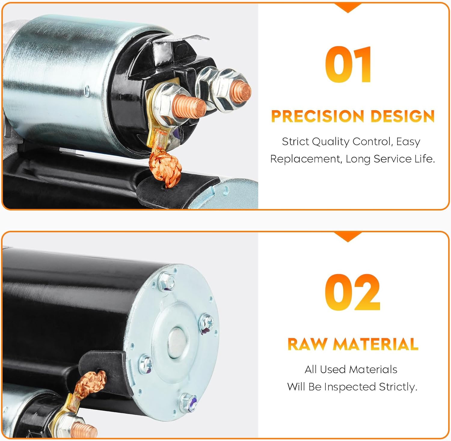 Starter (Only fit for Automatic) for Hyundai Accent 2001-2011 L4 1.6L, for Kia Rio 2006-2008 1.6L, for Rio5 2006-2008 1.6L, 117826 17342 17826