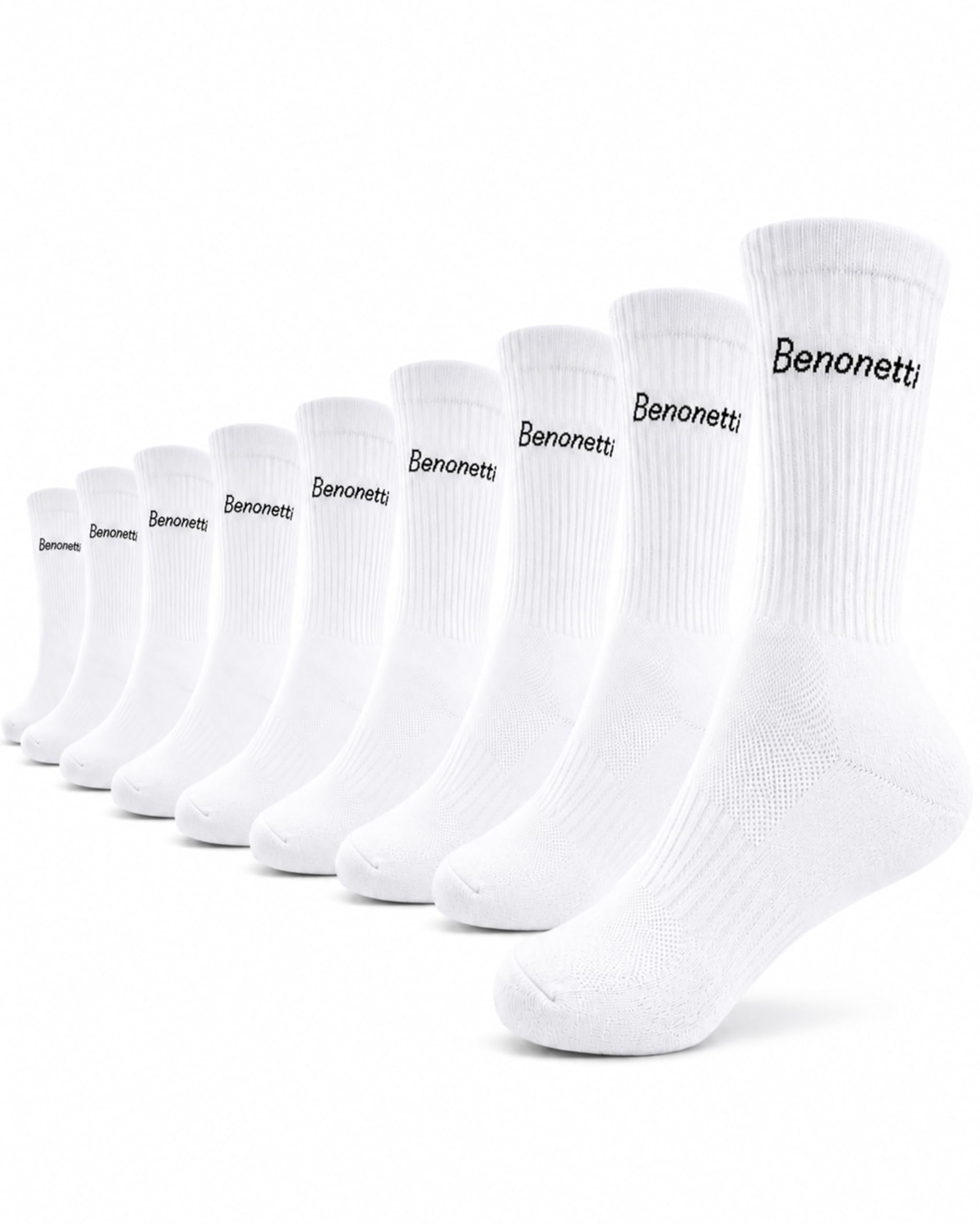 Tennissocken Damen & Herren, 9 Paar, atmungsaktive Baumwollsocken mit weicher Komfort-Frotteesohle, Airmesh, kaum spürbaren Nähten & Komfortbund