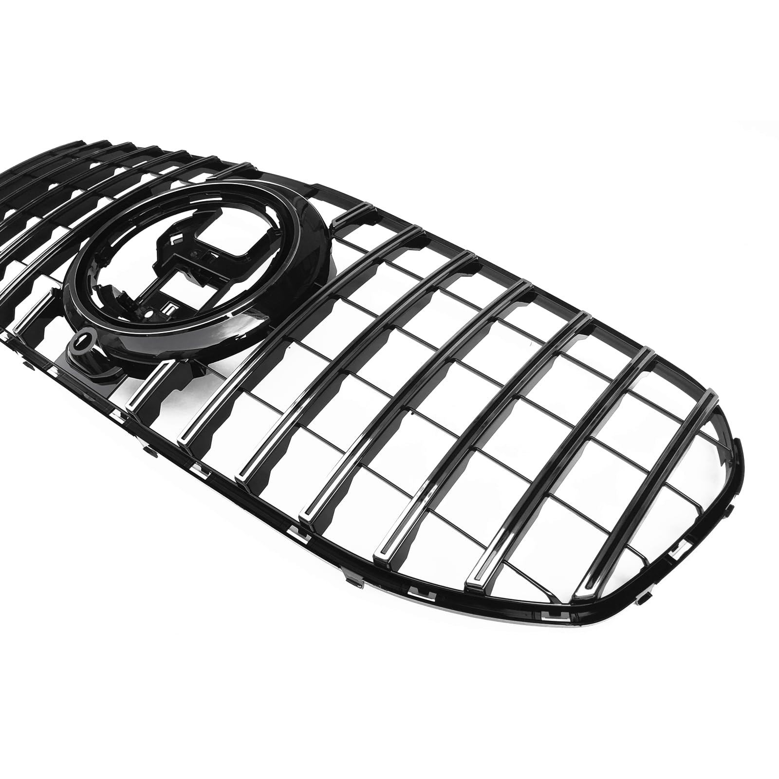 Kratka zderzaka przedniego do Mercedes Benz X167 GLS-Class 2020-2024 GT styl srebrny czarny