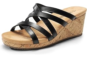 Incredibly Comfy Cork Heel Wedge Sandals