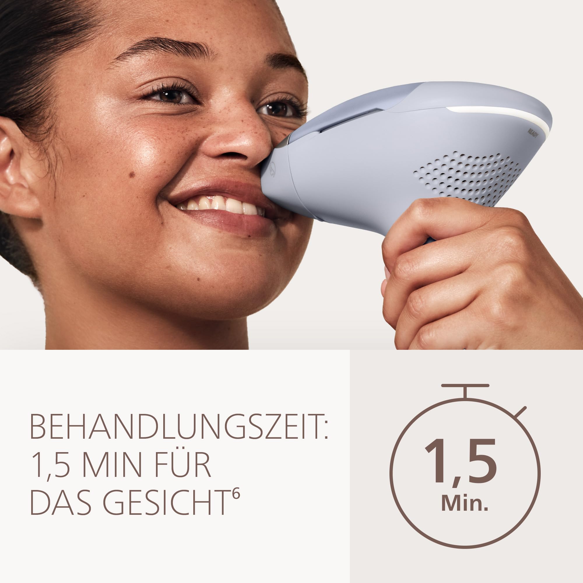 Philips Lumea 9900 Pro IPL-Haarentfernungsgerät - Statt Laser-Behandlung, Anwendung zu Hause, Sicherheit nach medizinischen Standards, 4 Aufsätze: Körper, Gesicht, Bikinizone, Achseln, BRC343/00