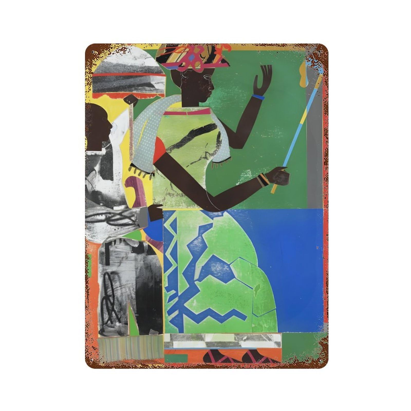 xiaoxiaoshen Romare Bearden (26) Wall Decor Art Metal Tin Poster Modern Home Decor Art Home Bar Shop Decorations Vintage Sign 40x30cm