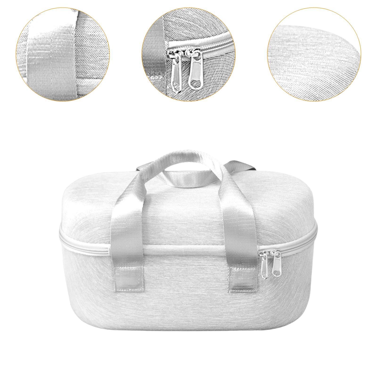 Custodia per Altoparlante Portatile Custodia da Viaggio con Doppia Cerniera in Nylon con Tasca in Rete Custodia Rigida Custodia Protettiva per