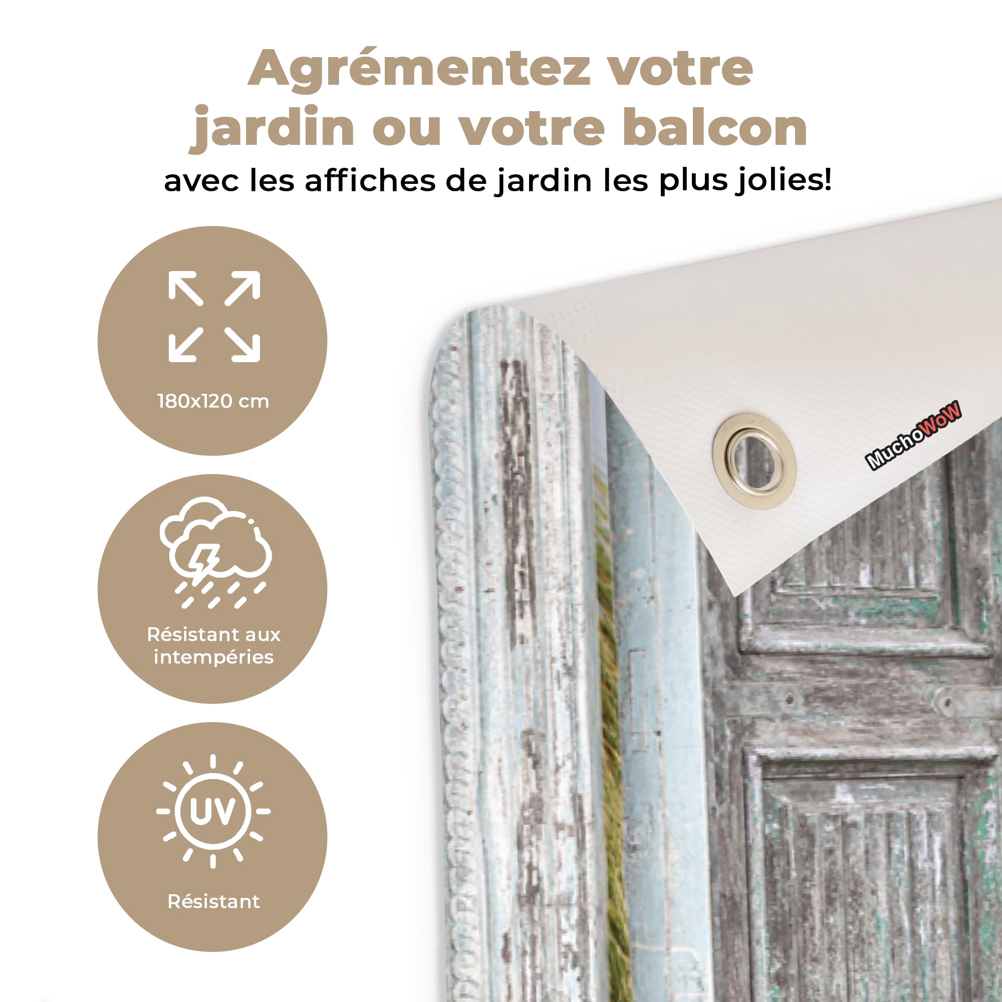 MuchoWow© Décoration Jardin Bâche Décorative Posters Décoratifs Decoration