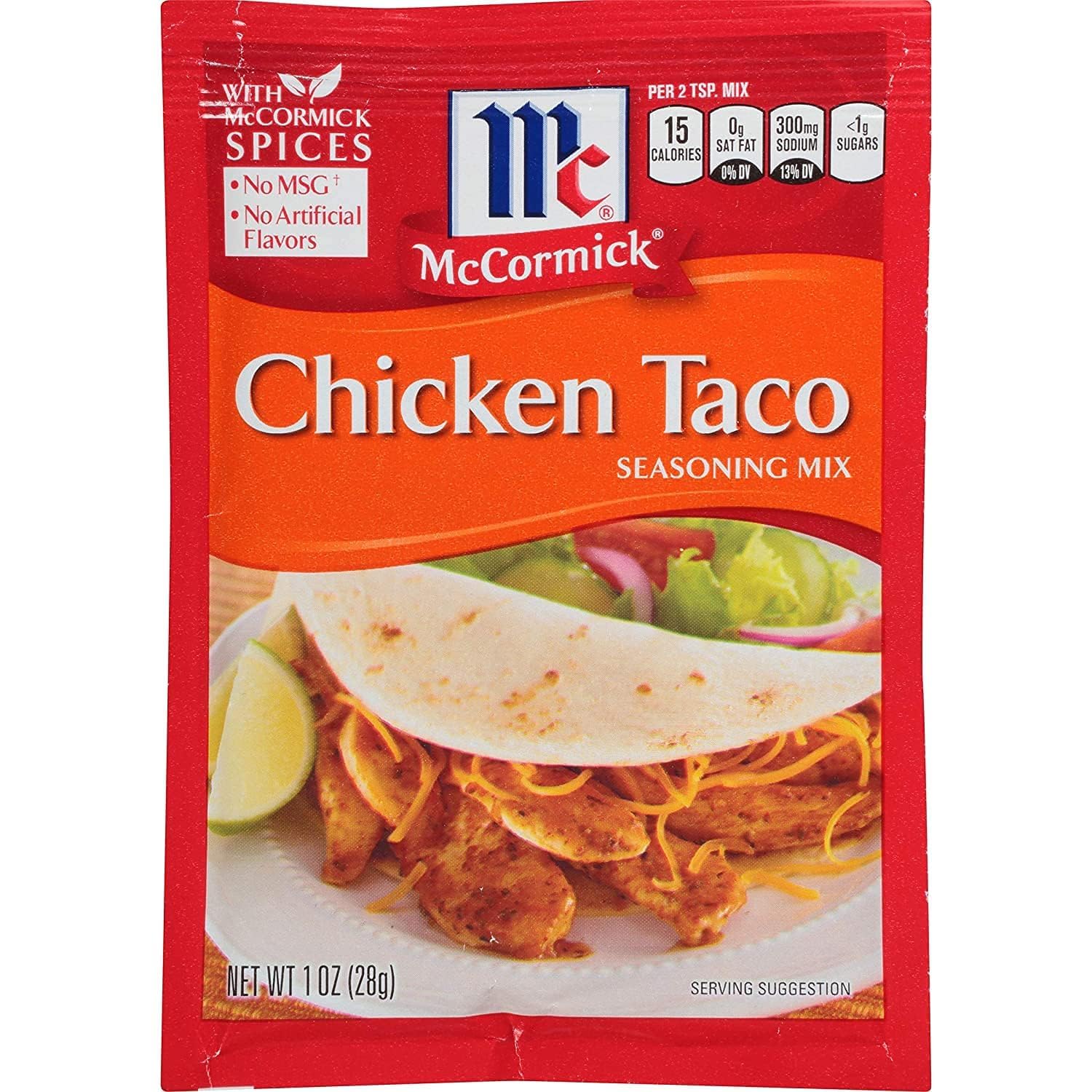 McCormick CHICKEN TACO Seasoning Mix 1oz (3 Packages)