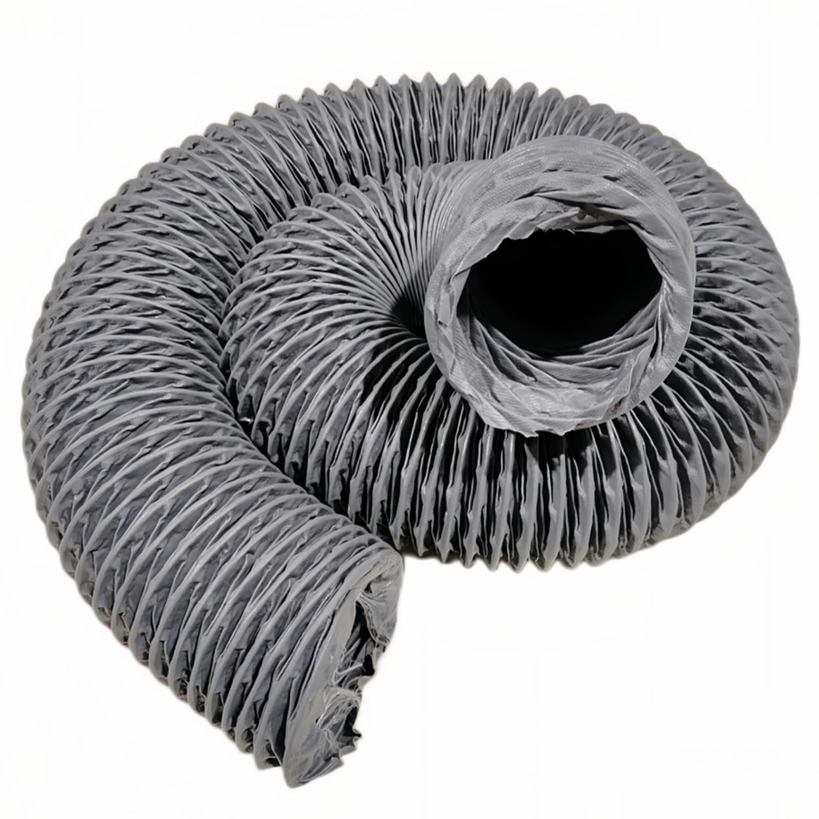 Manguera flexible de nailon grueso de 26 pies para casas verdes, baño, secador, habitaciones, kit de manguera de ventilación resistente con abrazaderas de 17 3/4 pulgadas de diámetro
