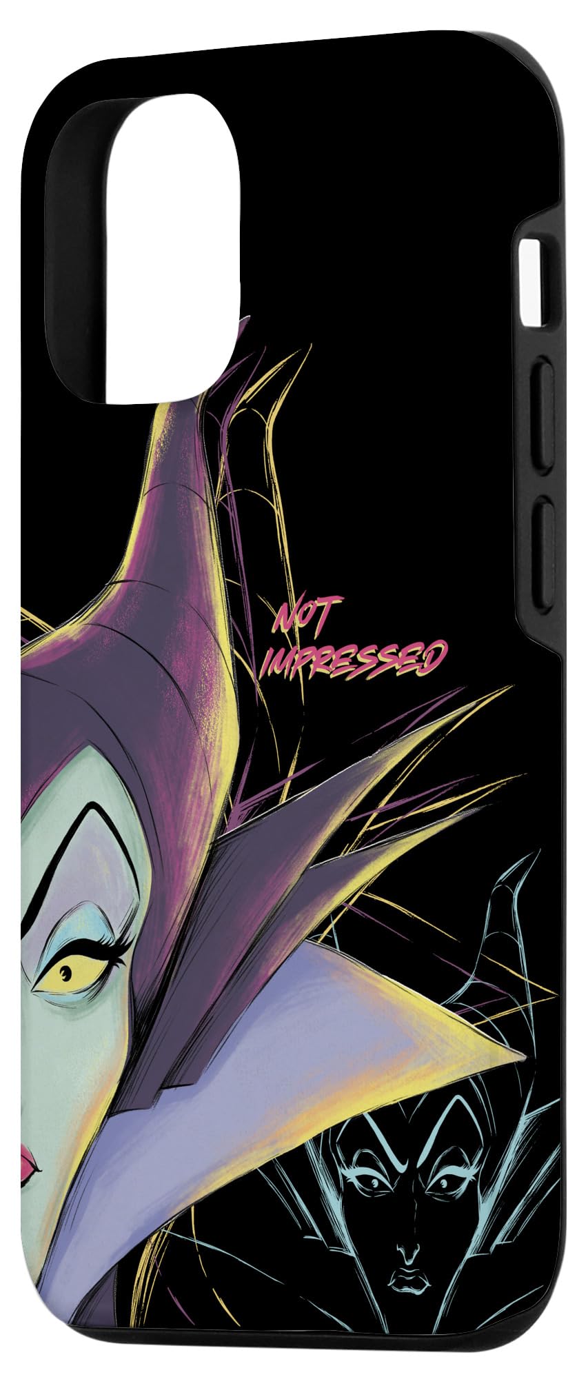 Custodia per iPhone 12/12 Pro Disney Villains Malefica non impressionato Halloween