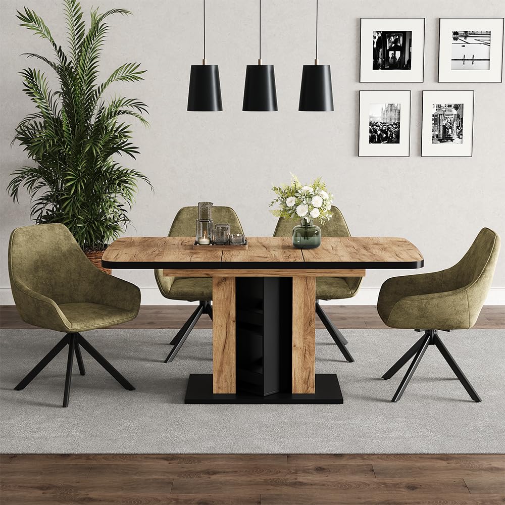 Vicco Esstisch Fenaro, Goldkraft Eiche, 120-160 x 80 cm