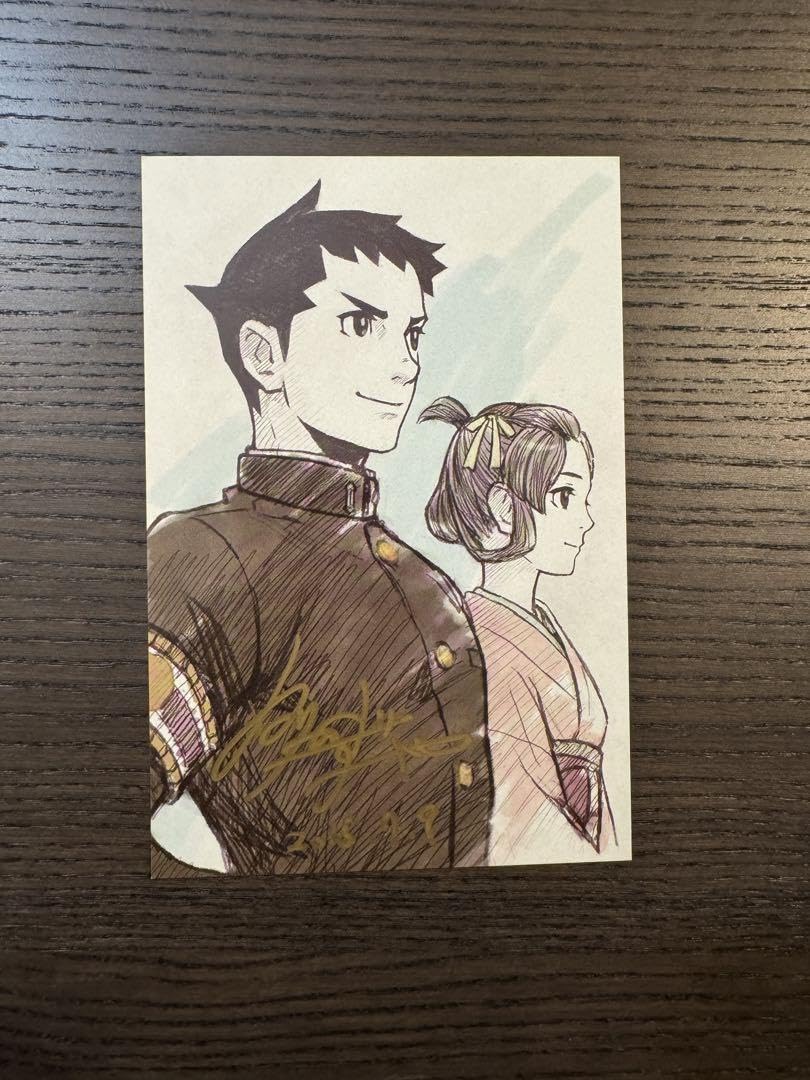 大逆転裁判バンジークス貴重な直筆サイン、イラスト入り