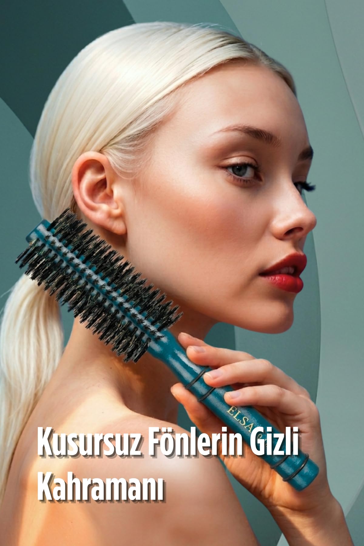 Elsa Professional 0.18 Yeşil Saç Fırçası