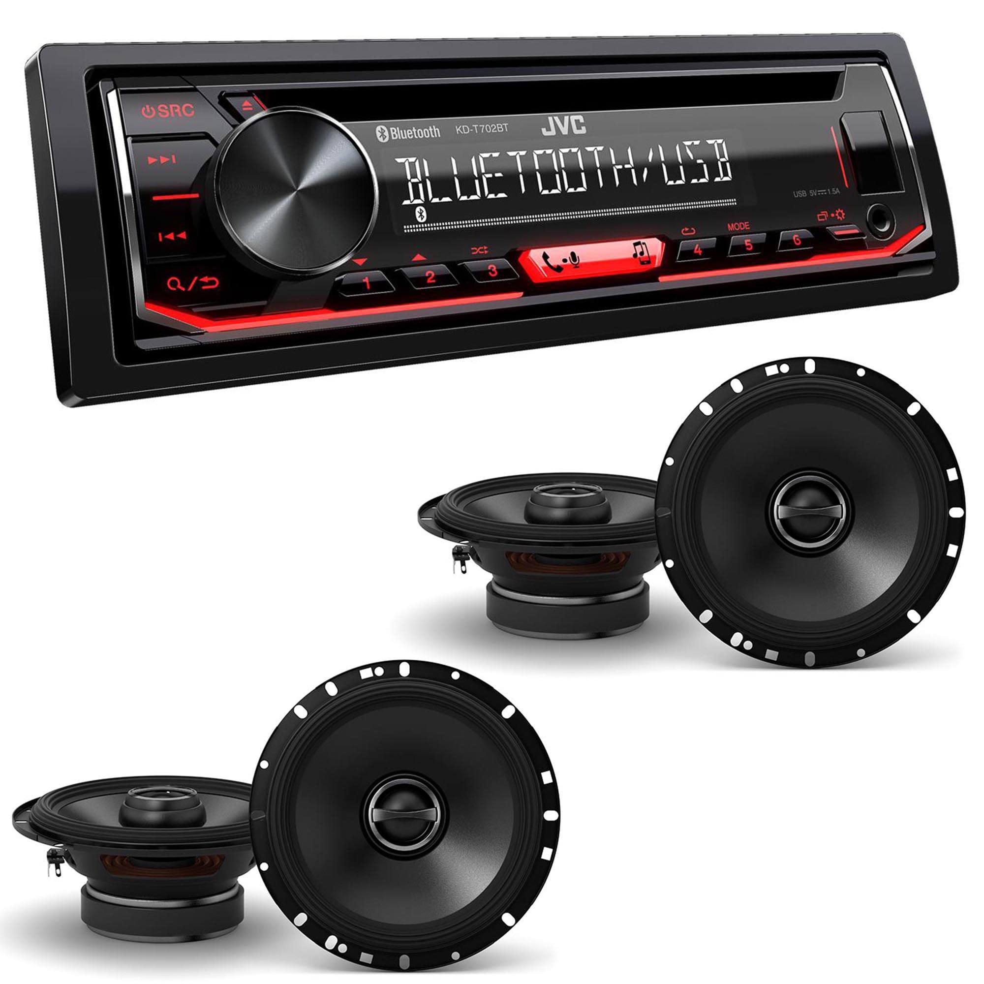 Amazon.com: JVC KD-T720BT 1-DIN CD Receiver with Bluetooth