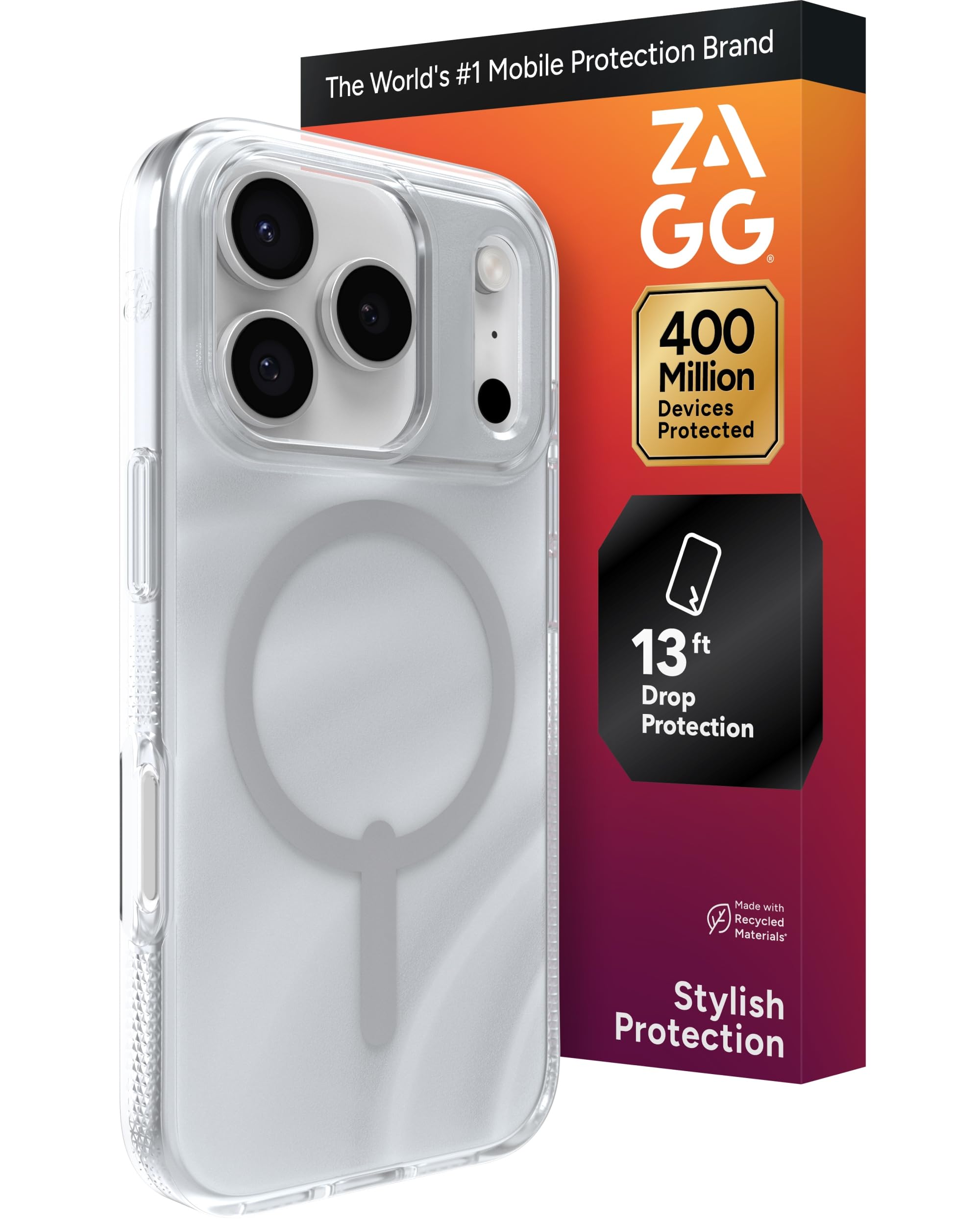Amazon.com: ZAGG Milan Snap Case for iPhone 17 Pro - Silver