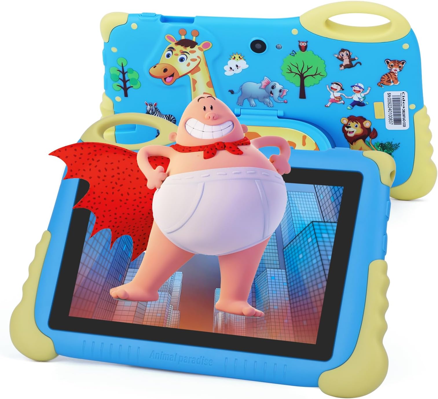 7 Inches Tablets for Kids, Android 13 Hd IPS Screen Display Kids Tablets, 4GB RAM, 32GB ROM, WiFi, Dual Cameras, 2900mAh Long Battery Learning Educational Tablet for Toddlers Blue
