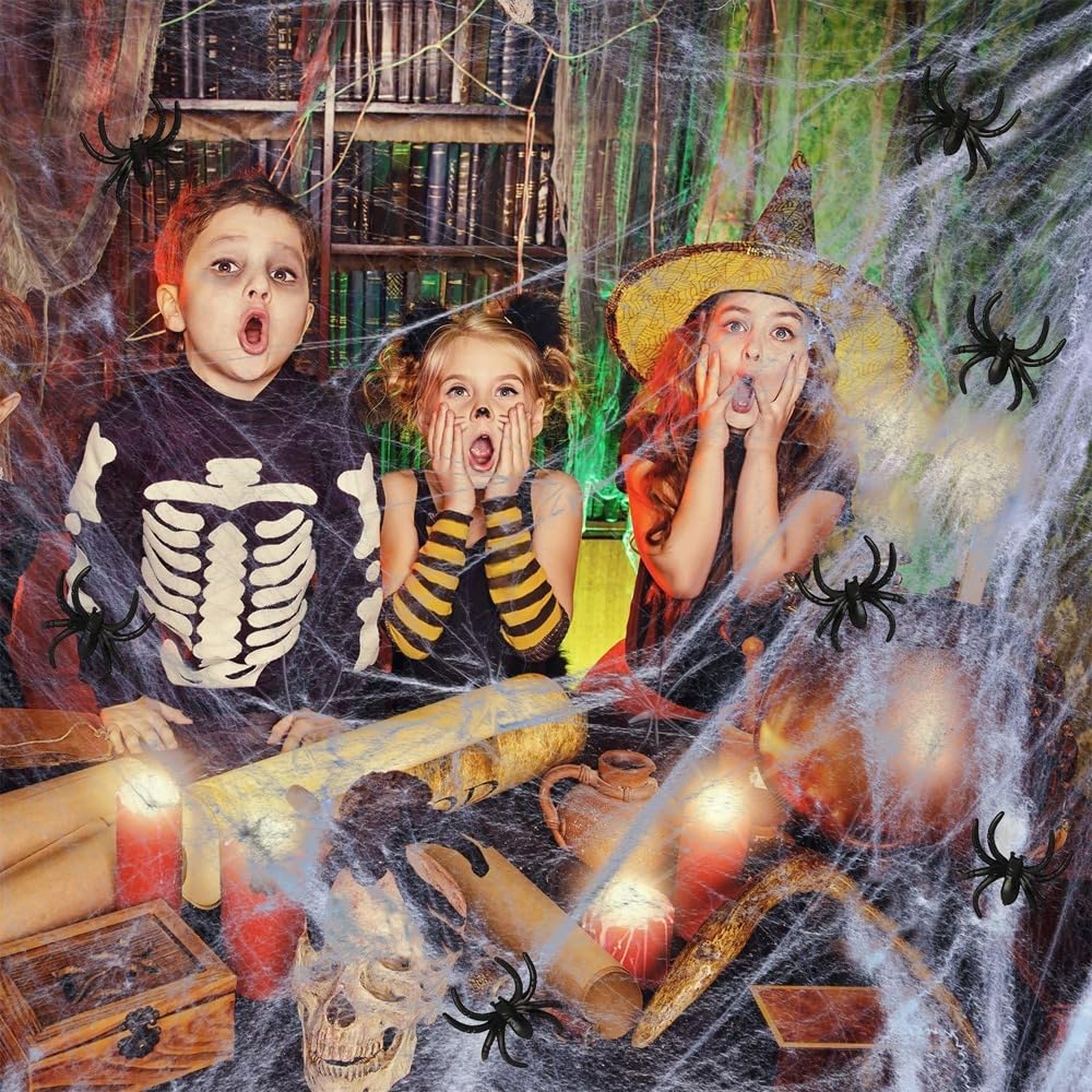 Halloween Spider Web Decorations - Spooky Spiders -6