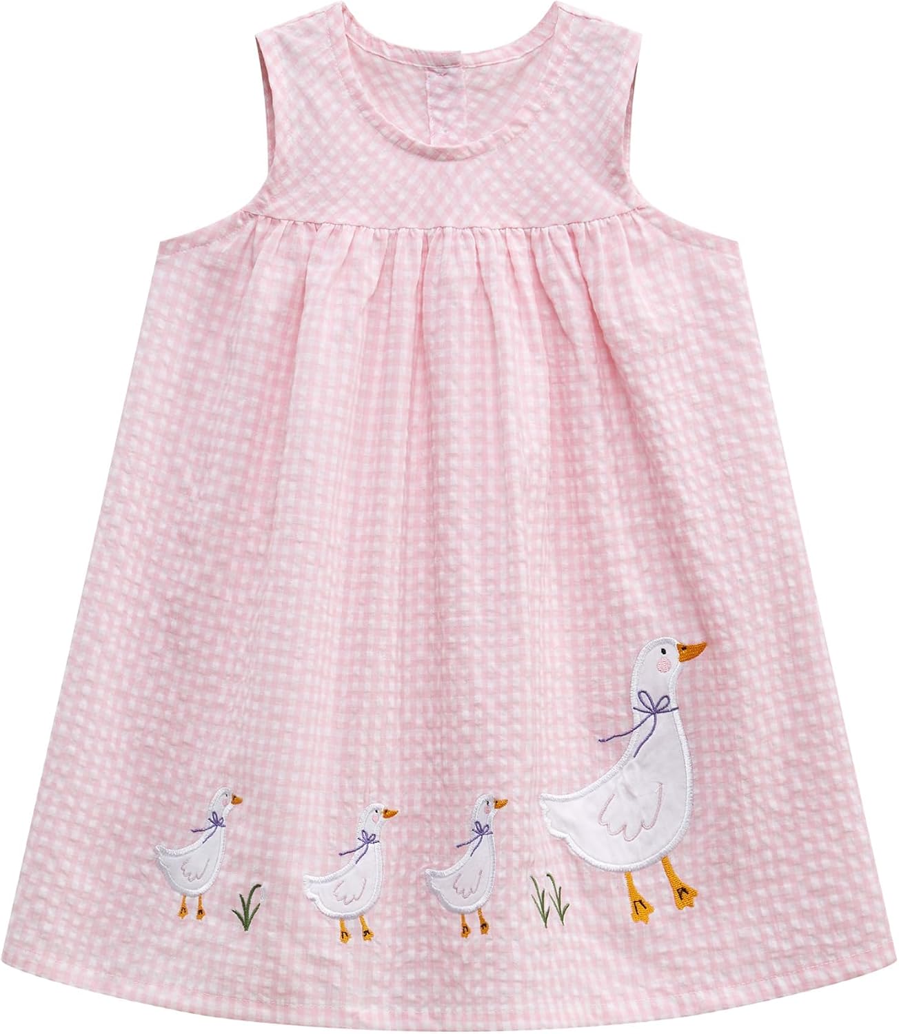 Ohrwurm Toddler Girls Cotton Summer Dress Cartoon Print Short Sleeve Dresses Casual Jersey Sundress Playwear Outfits