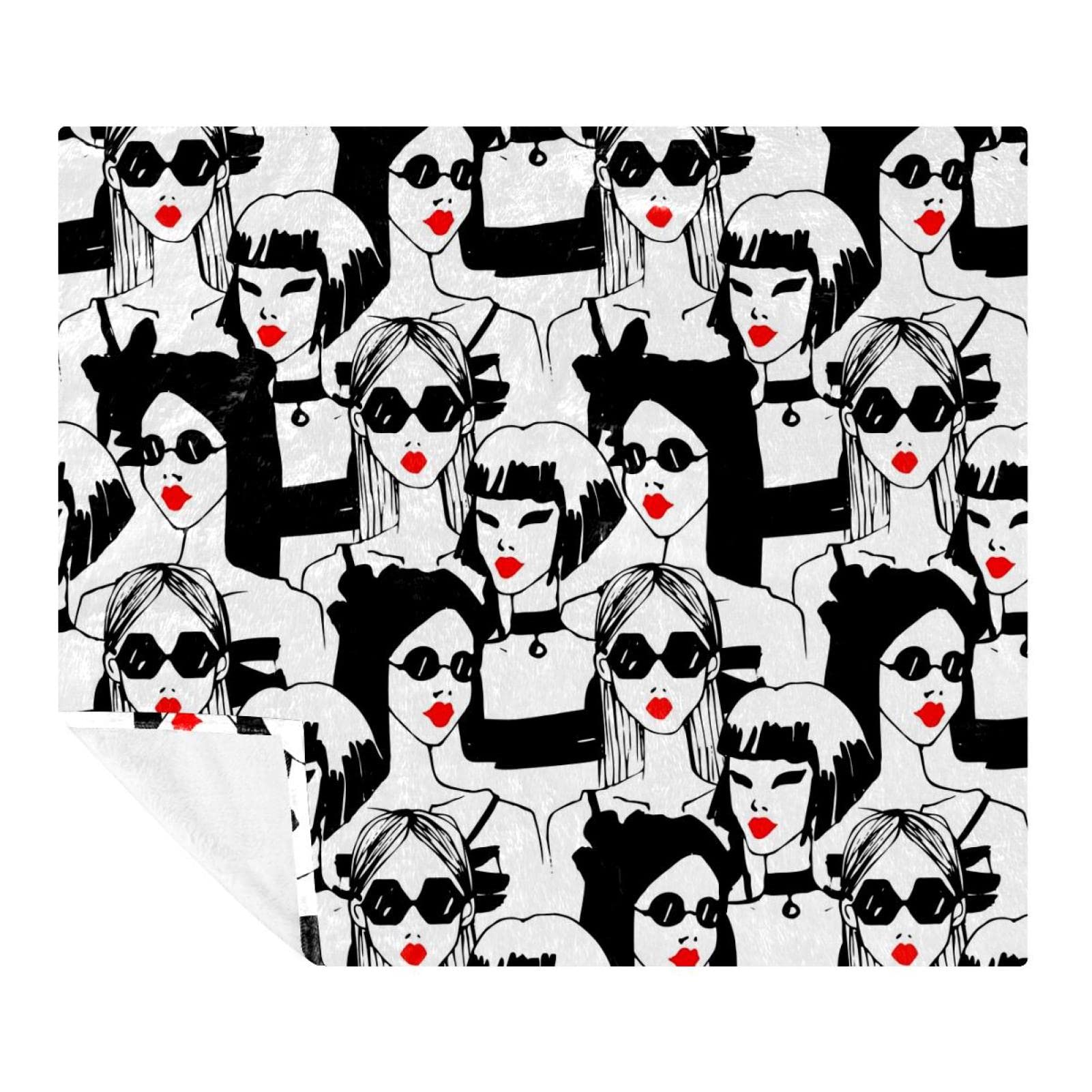 Plaid lit et voyage imprimé chic - Couverture douce et confortable pour des moments de tendresse
