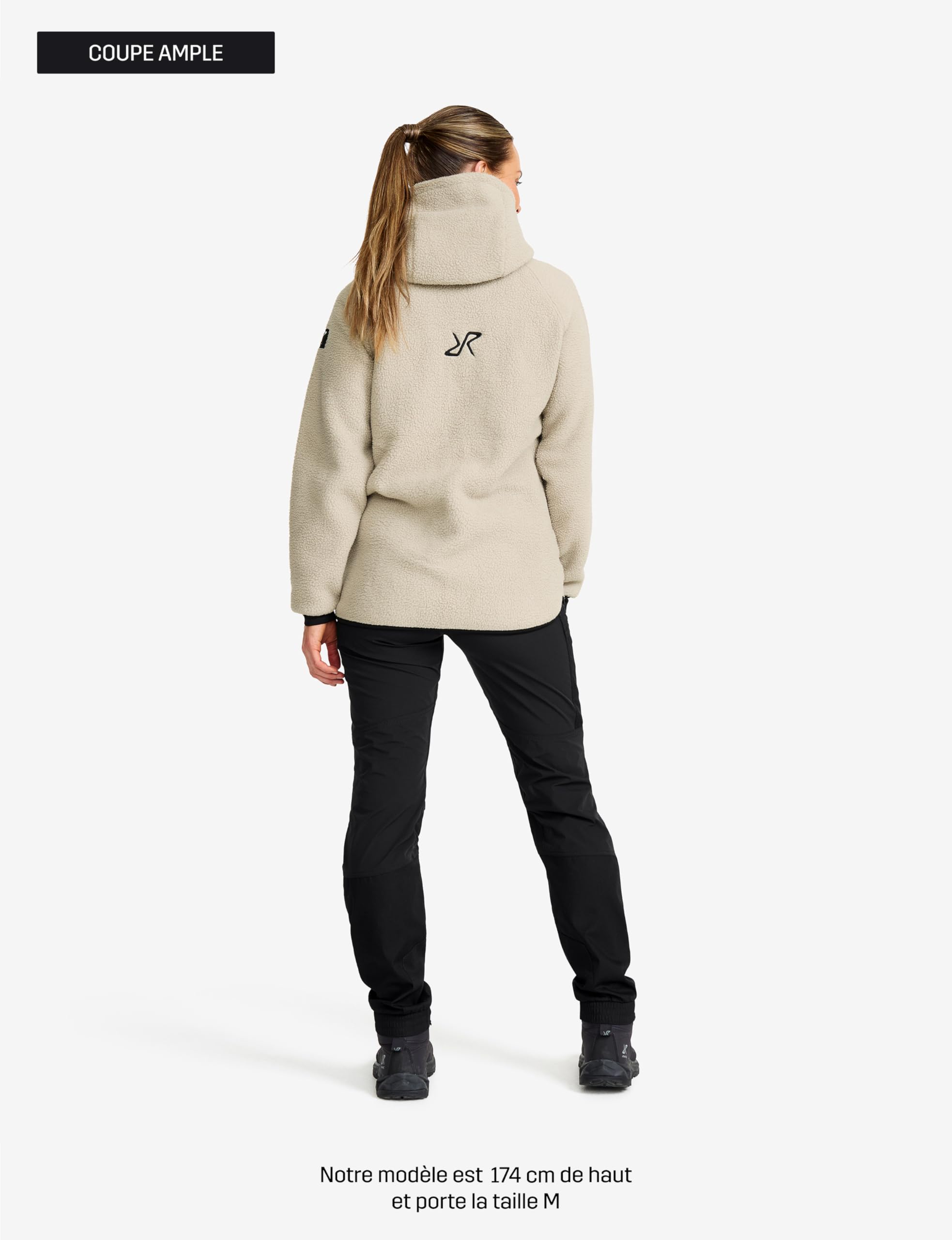 RevolutionRace Sherpa Hoodie pour Femme, Veste Polaire D'extérieur Parfaite pour la Randonnée et les Aventures en Plein Air