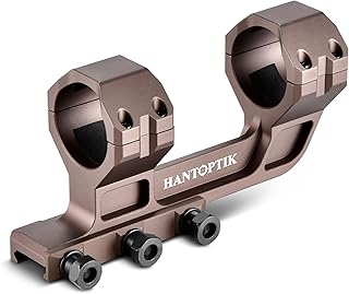 Slim Profile Series 34mm Scope Mount Dual Ring Offset Cantilever Mount,Secure Reliable and Lightweight Aluminum - Hantoptik