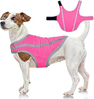 FUAMEY Dog Reflective Vest for Small Dogs,Dog Hunting Vest High-Visibility Dogs Safety Vest for