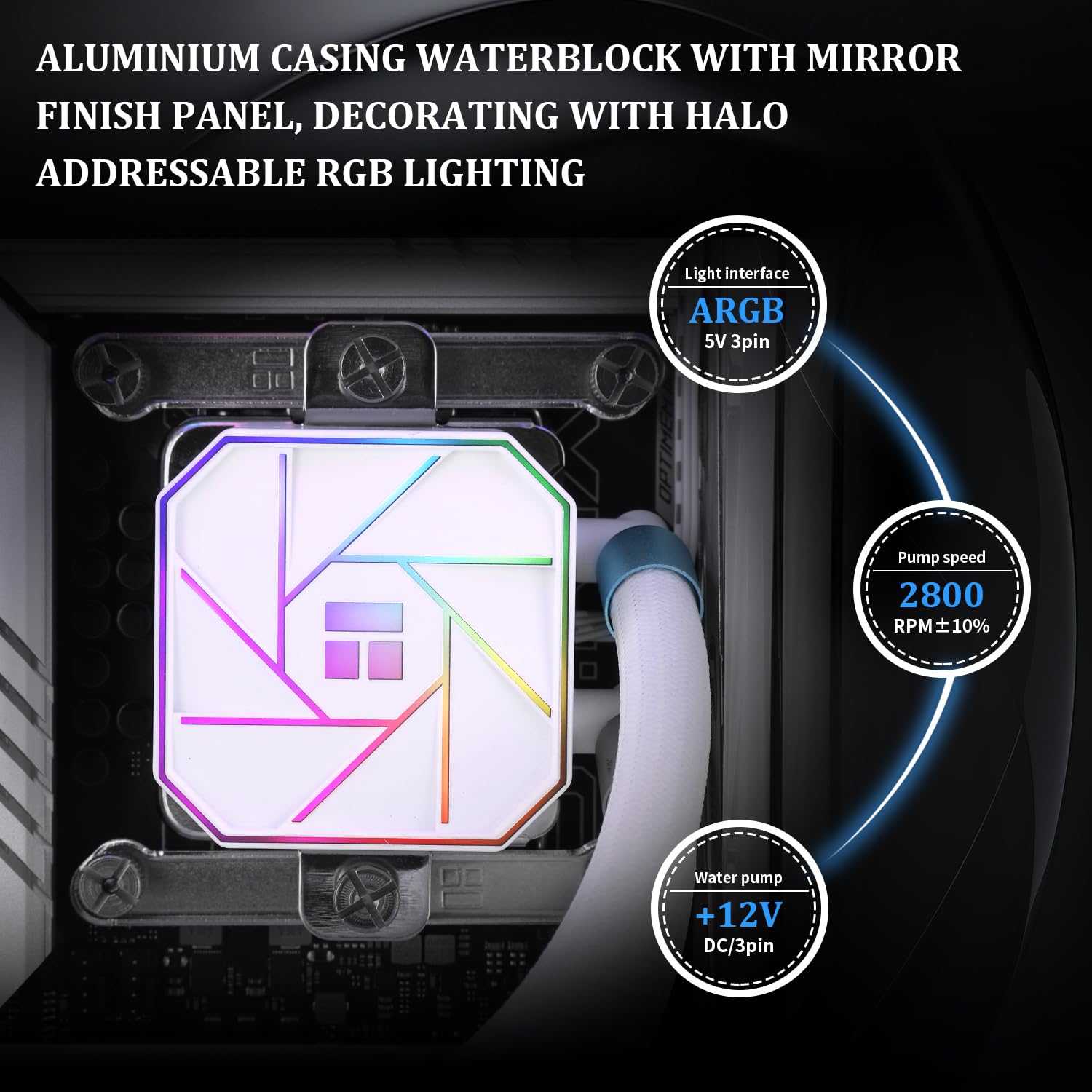 Thermalright Aqua Elite 240 White V3 Aio CPU Cooler,240 Liquid