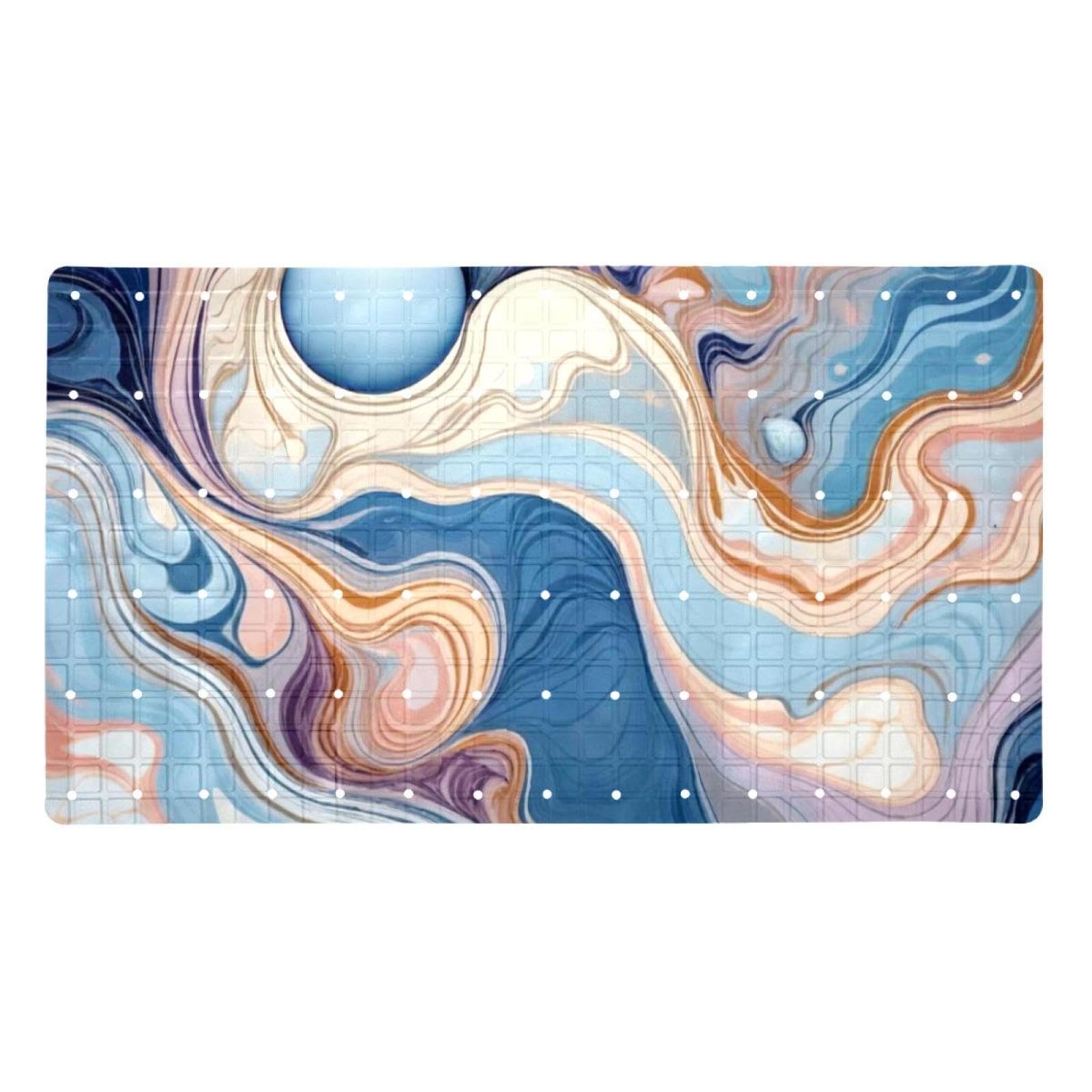 Tapis de bain antidérapant PVC doux pour baignoire confortable