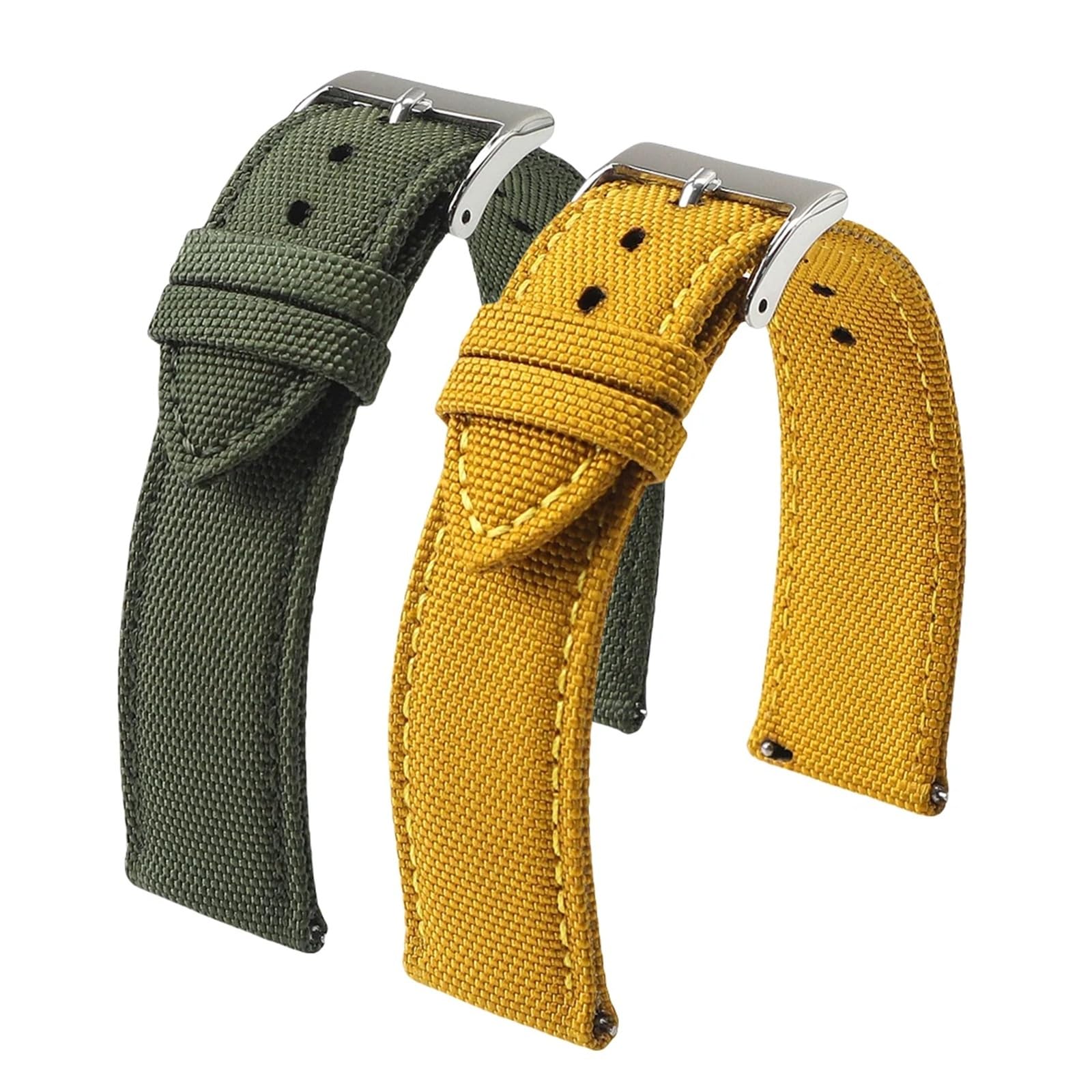 Run Ken Correa De Reloj Tela Impermeable Nailon Dos Caras, Liberación Rápida, Deportiva, For Hombre, 18 Mm, 19, 20, 21, 22 Y 24