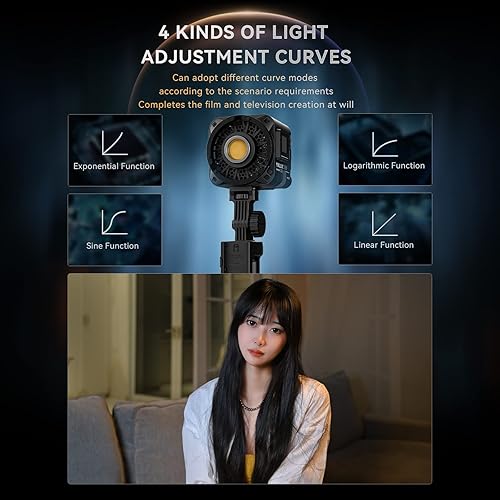 Miniatura 5 de Yongnuo YNLUX100 Pro - Iluminación de salida continua de mano, luz de video LED COB de 120 W con montaje Bowens, 2700-6500K control remoto