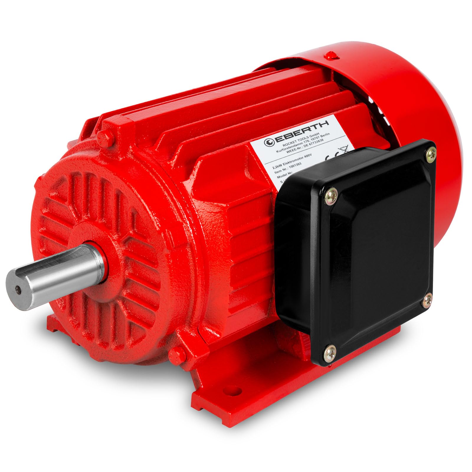 EBERTH Drehstrommotor WP1-EM2200, 400 V, 2,2 kW, 3-Phasen