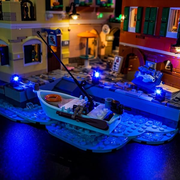 Juego de luces LED compatible con Lego 21359 Riviera italiana (no modelo), juego de iluminación decorativa compatible con Lego Italian Riviera juguete creativo - 4