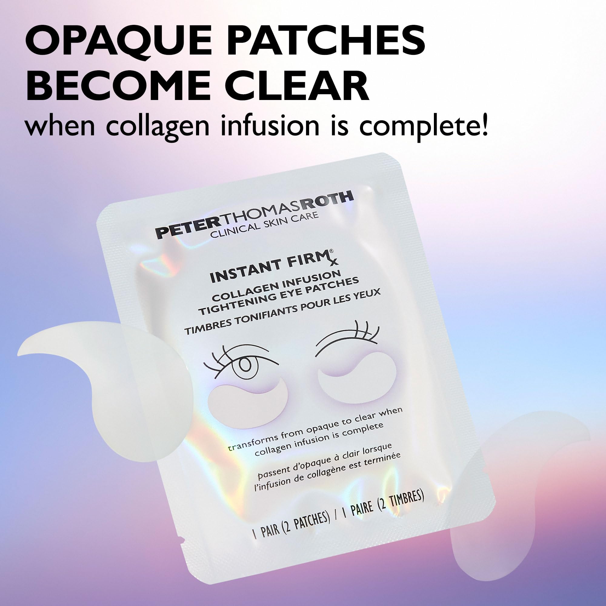 Peter Thomas Roth | Instant FIRMx® Collagen Tightening Eye Patches | Eye Patches For Firming Under-Eye Bags & Wrinkles | Eye Masks For Puffiness
