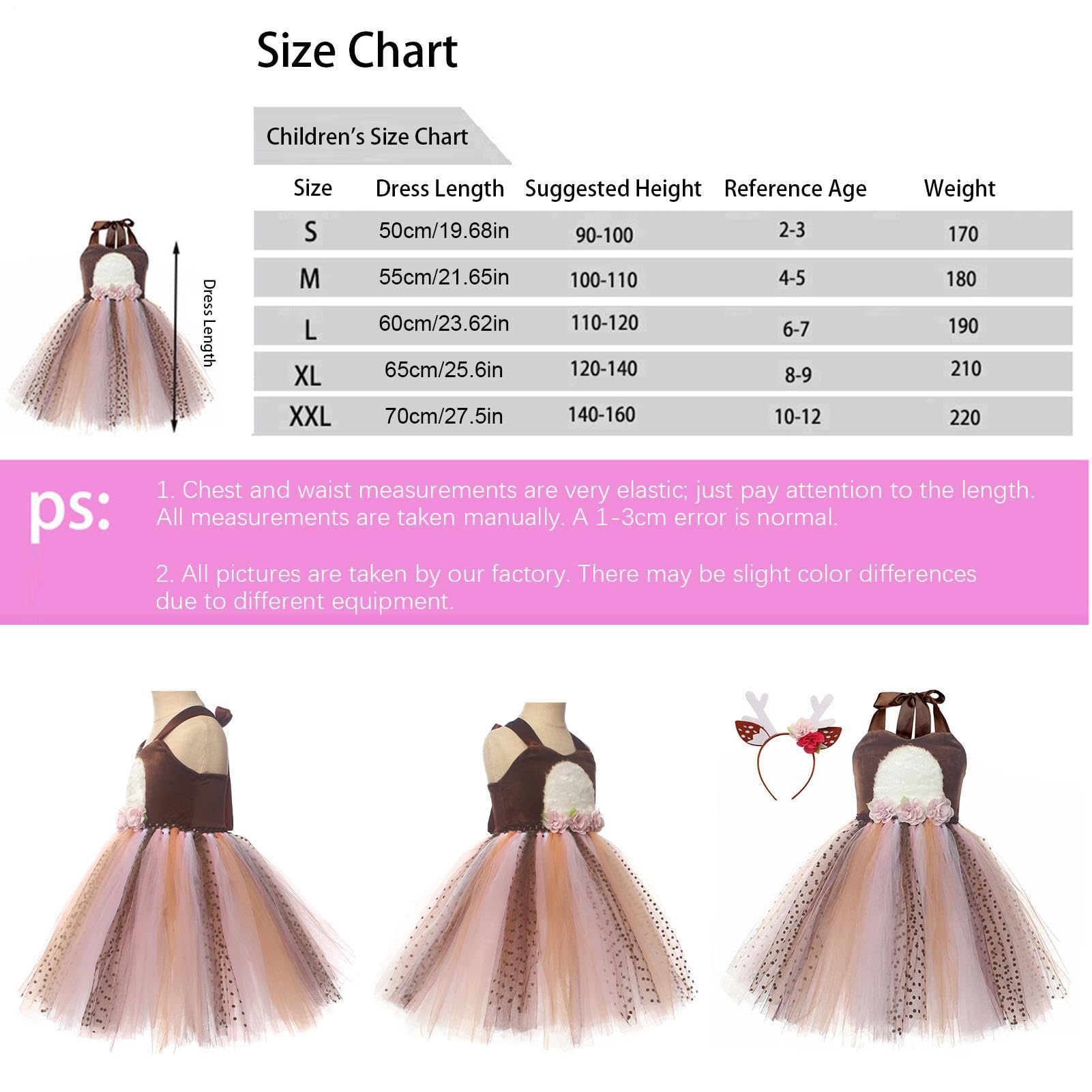 Vestito di Natale per Bambina Costume Cosplay con Gonna in Tulle a Fiori