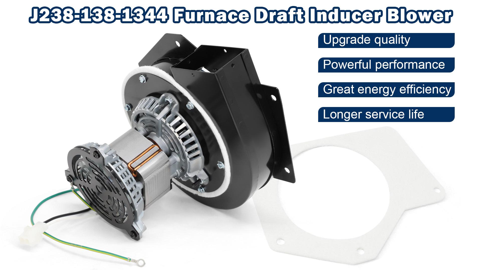 Furnace Draft Inducer Blower Motor Compatible with Jakel J238-138