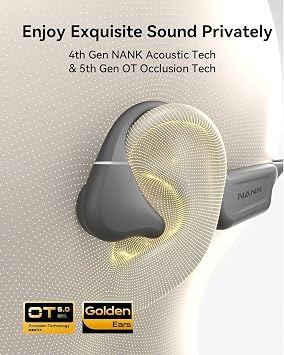 NANK Swimming Headphones Runner Diver2 Pro, Bone Conduction Headphones IP69 | Waterproof Open-Ear Sport Earphones Wireless Bluetooth 5.4, 32GB Memory, Built-in Mic, 10H Playtime for Running Workout