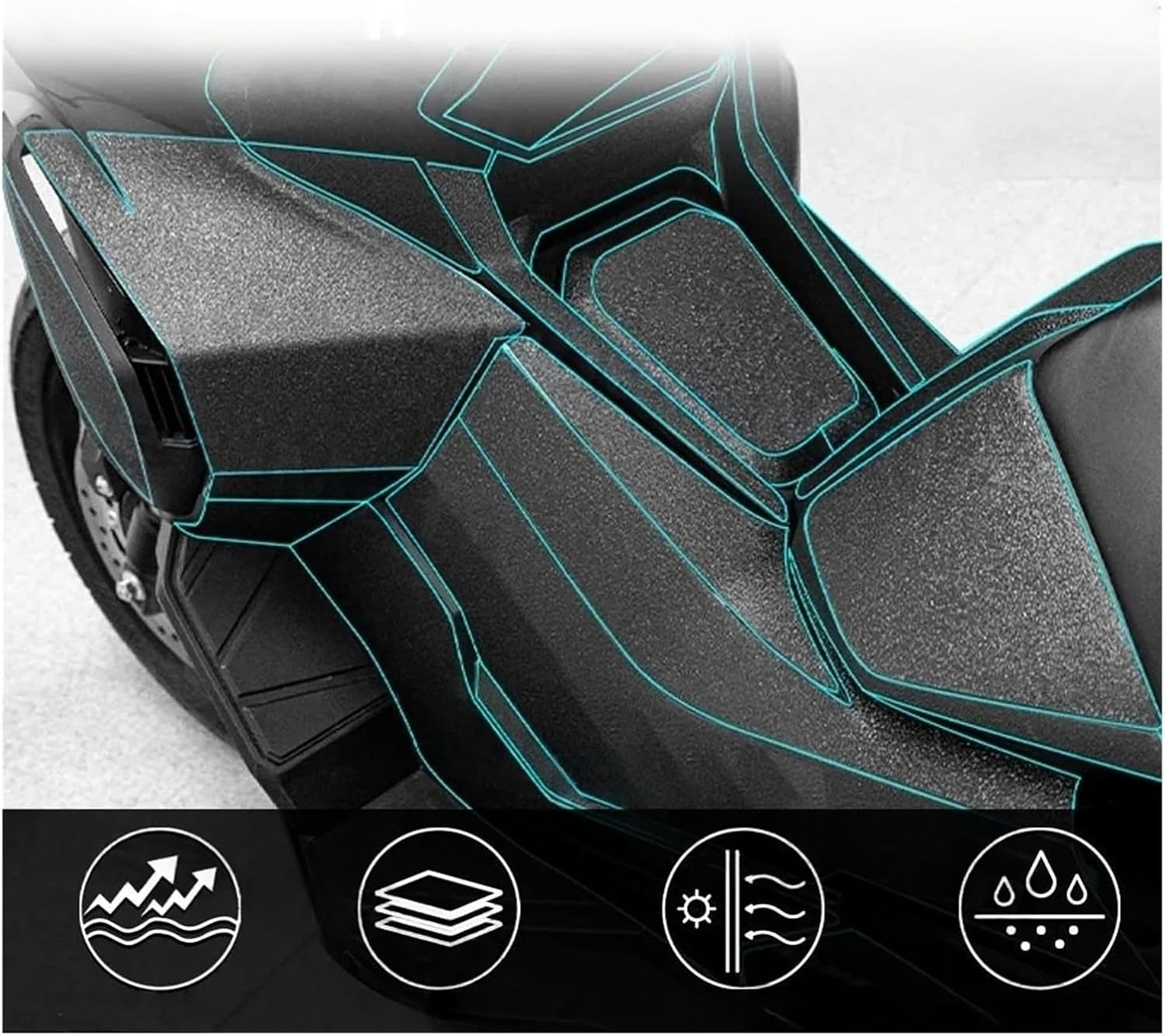 Motorcycle Tank Sticker Motorcycle Accessories Sticker Thickened Frosted Protection Fuel Tank Body Armor Decal Kit for ADV 350 2025.