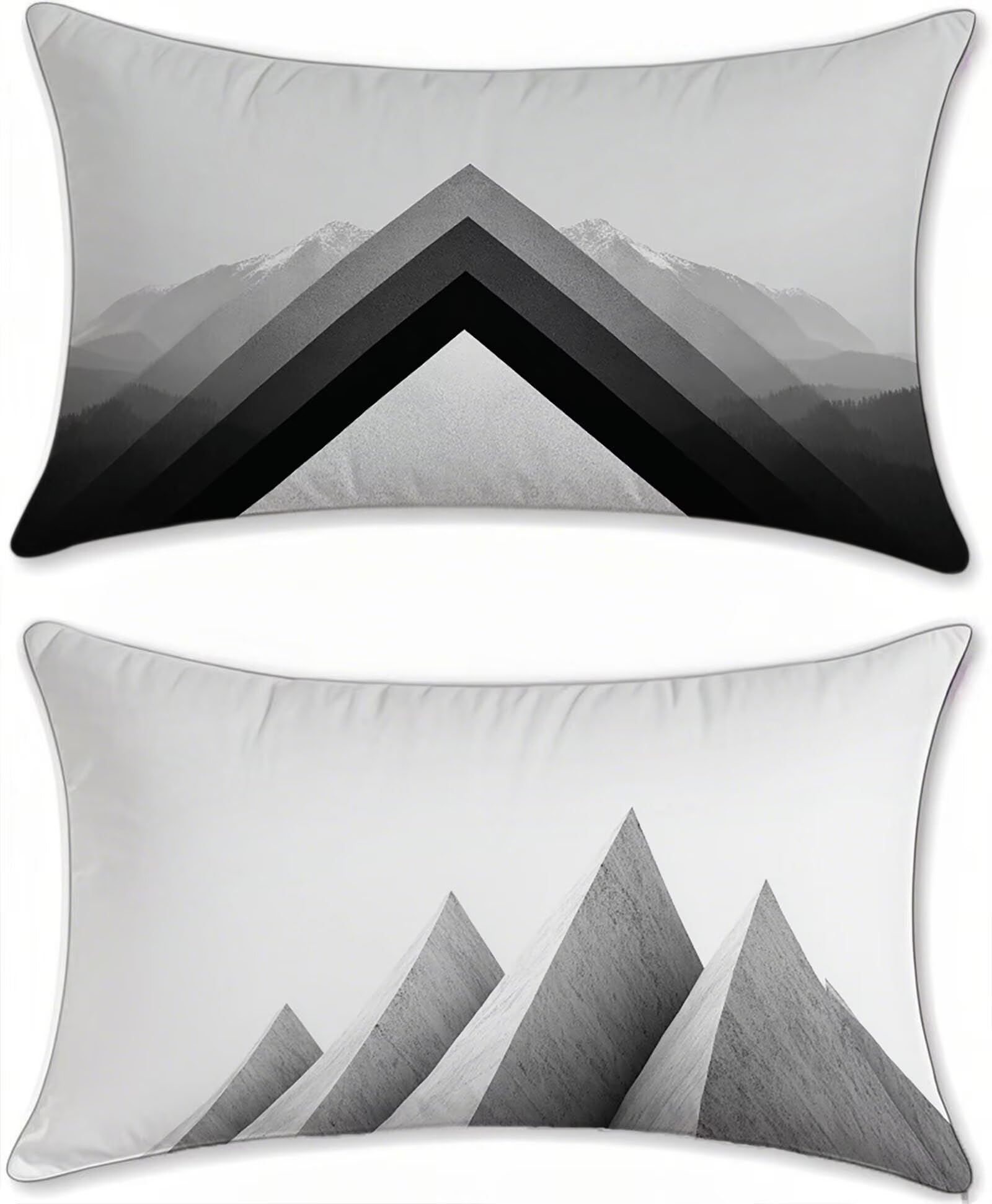 Coussin exterieur impermeable abstrait noir et blanc pour le confort de votre salon de jardin