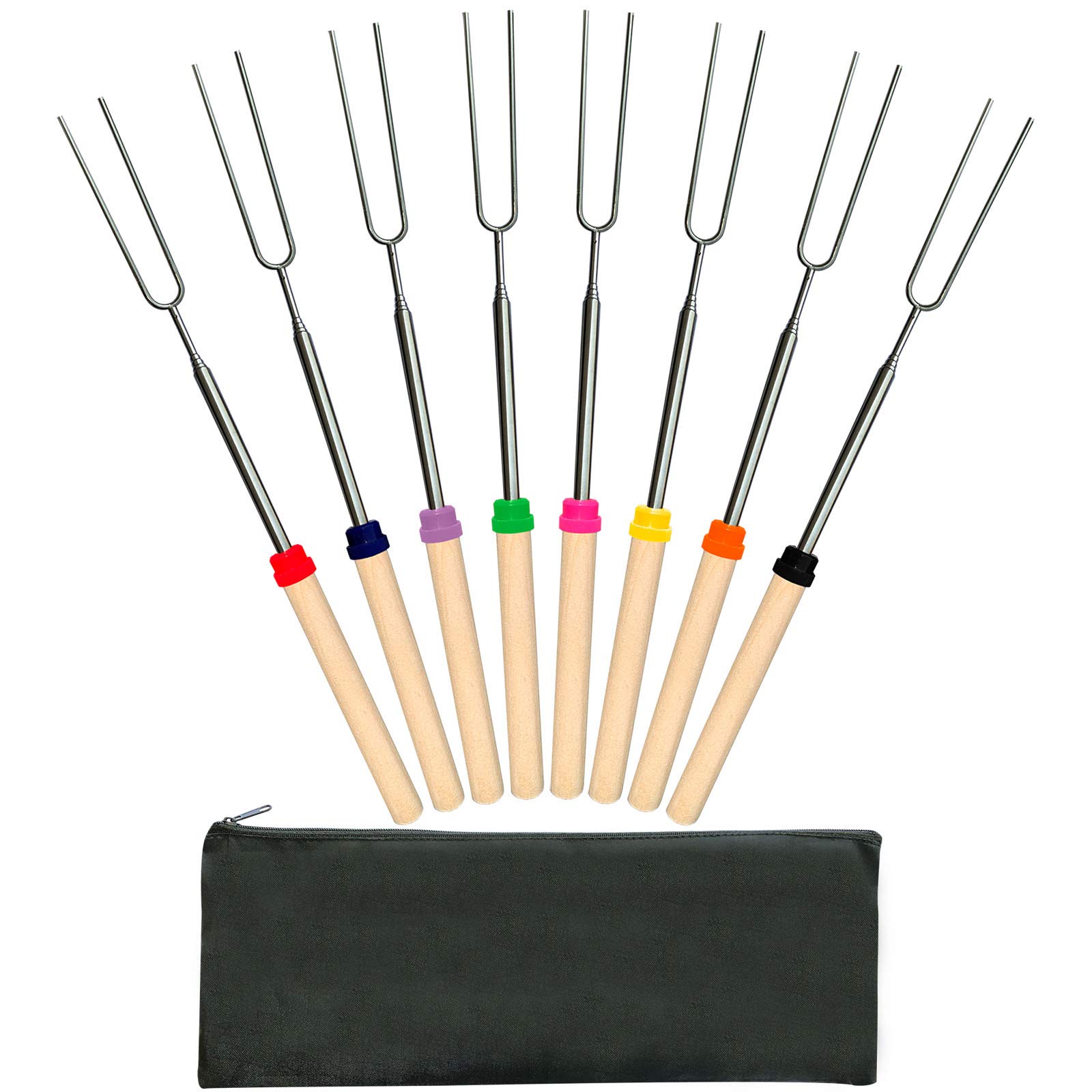 Buy Lecoku 8Pcs Marshmallow Roasting Sticks, 32inch Extendable
