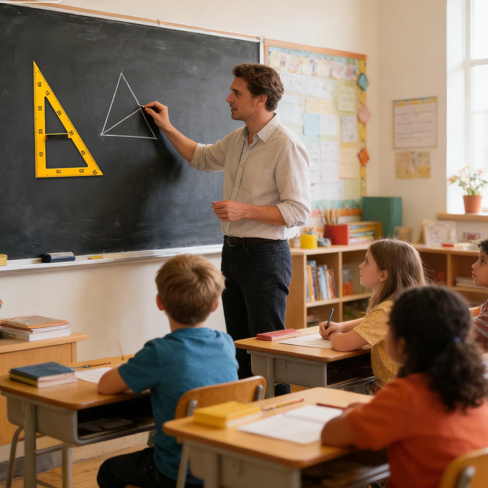 Transportador De Profesor Para Pizarra Blanca Regla De Medición De Ángulos | Regla Magnética para Profesores para Clases de Matemáticas Arquitectos Ingenieros Diseñadores y Pizarrones