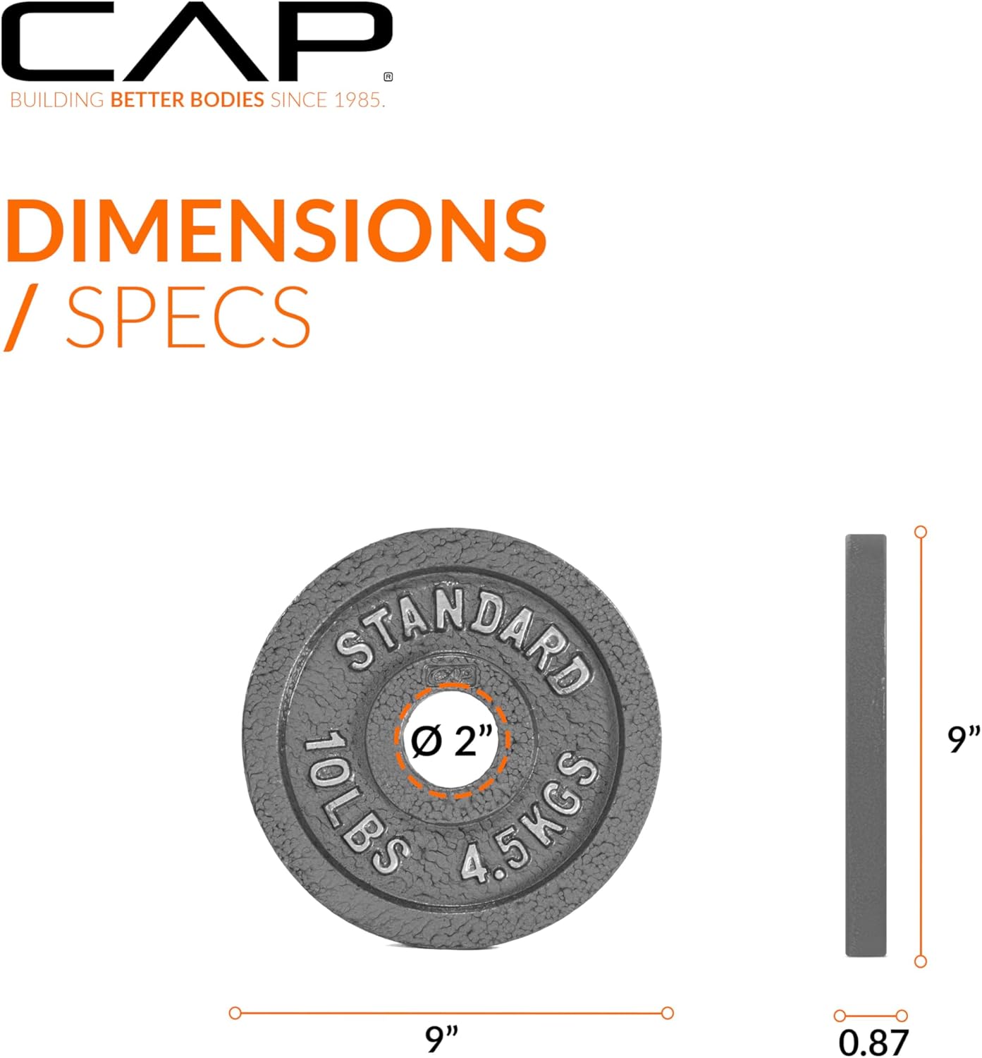 CAP Barbell 2-Inch Olympic Weight Plate | Multiple Options